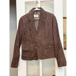 Vintage Wilson Leather suede jacket men’s size 40 / Medium NWT 90s Y2K preppy